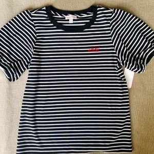 Riley and Rae black and white striped top